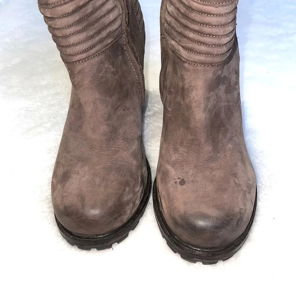 Sam Edelman Fowler Brown Leather Block Heel Ankle Boots 10 Women’s - Picture 3 of 16